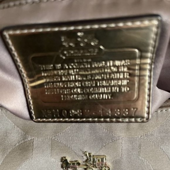 Coach Madison Op Art Satin Shoulder Bag 14337 - Picture 5 of 7